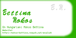 bettina mokos business card